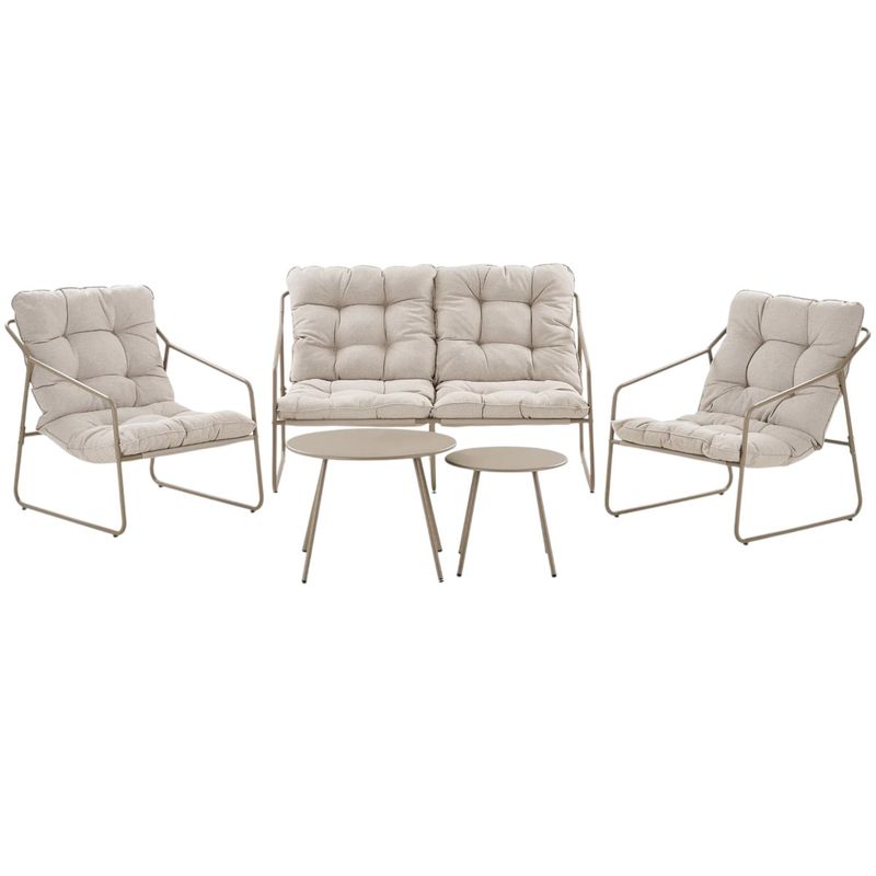 Nilo loungesett 2+1+1 - Sand | House Nordic