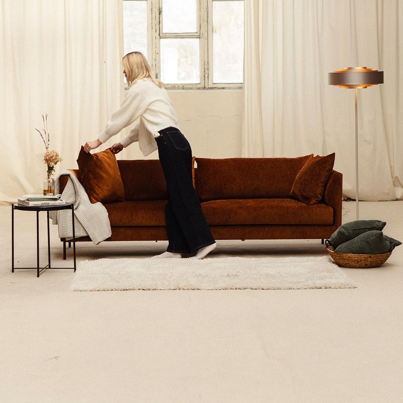 Amaya 3,5 seter sofa 232 cm med Fluff One | Loft tekstil