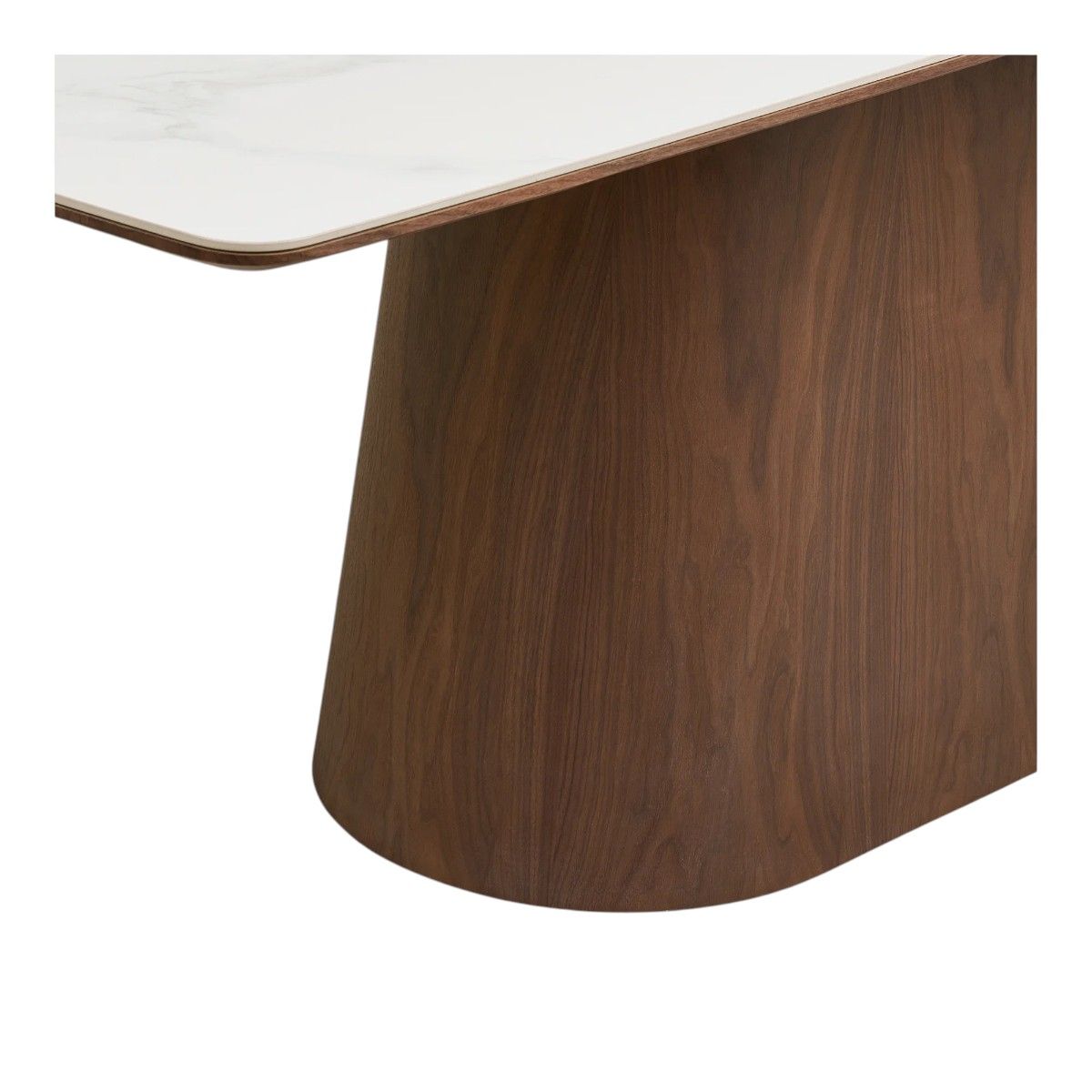 Noli spisebord 200x90 cm - mørk askefiner og keramisk bordplate