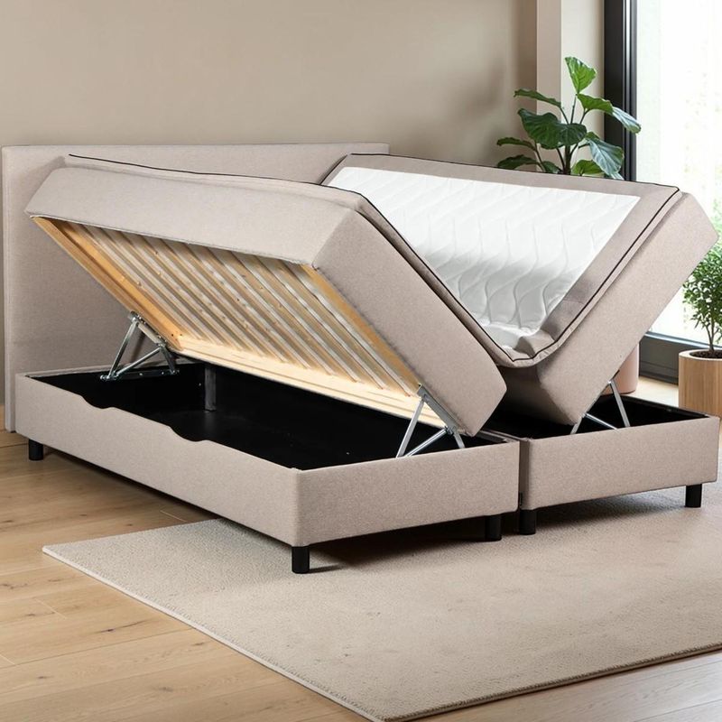 Dvale RMO1600 180x200 Seng med oppbevaring - Vogue velur