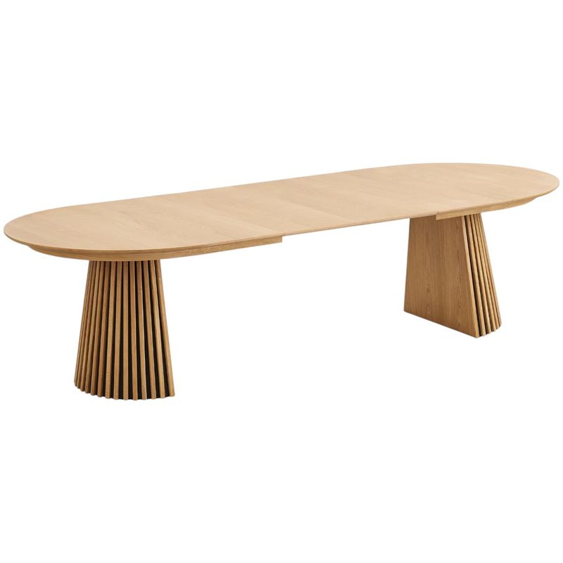 Osaka Ovalt Spisebord med uttrekk 120x200 - inkl 2 illeggsplater | Natural Oak