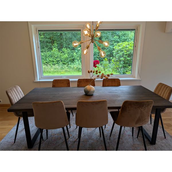 Hovedbilde Otto Spisebord heltre massiv røkt eik 220x100