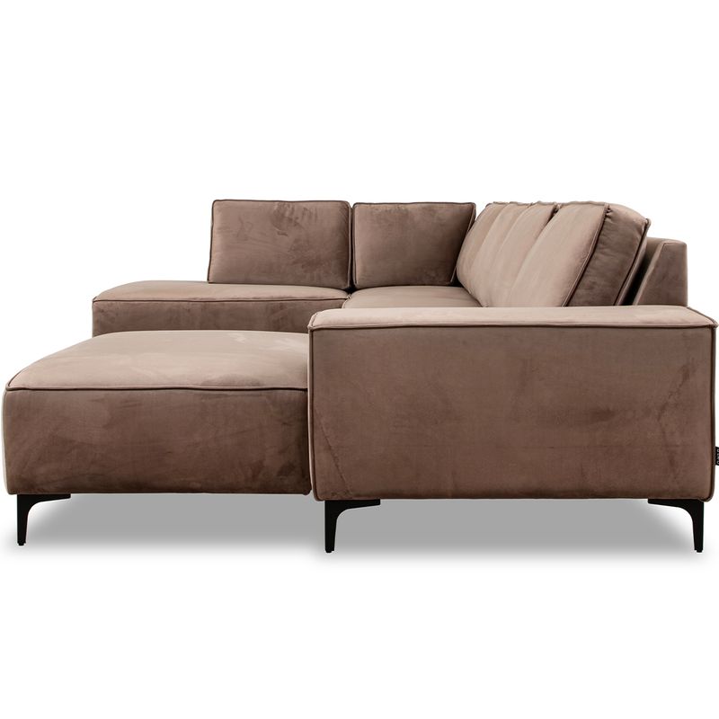 Brussel U-sofa Oppsett 3 Bluvel Tekstil Hjørnesofa 350x214 m/åpen ende
