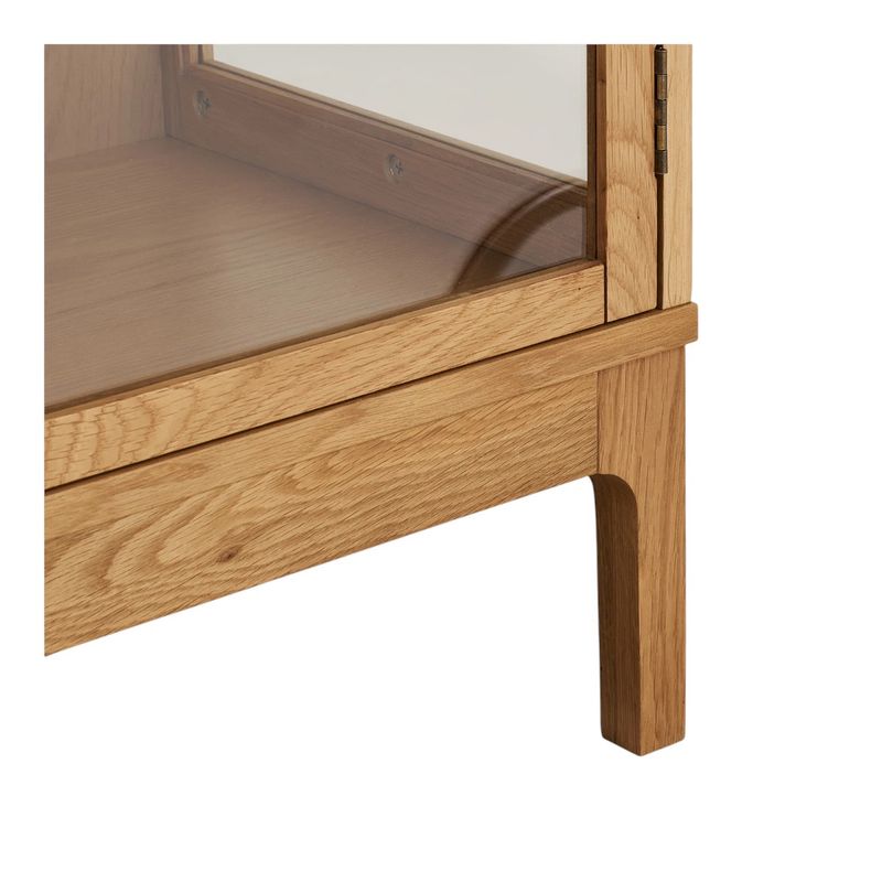 Zamora bredt vitrineskap 120x40 H:126 cm - eikefiner