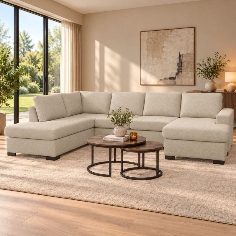 Vega U-hjørnesofa 286x200 cm | velg blant 28 farger