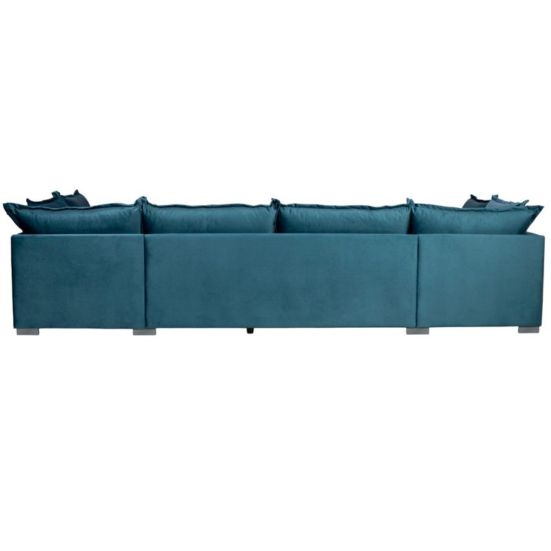 Arizona FS U-hjørnesofa symmetrisk Monolith velur 362x208