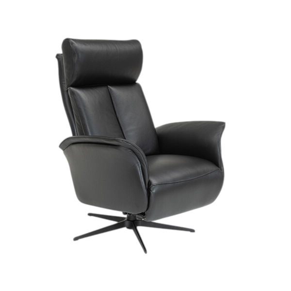 Hovedbilde Comfort+ Recliner med integrert fothviler i ekte ...