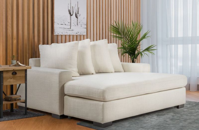 Manhattan II Daybed 2XD med konvoluttputer Storm tekstil
