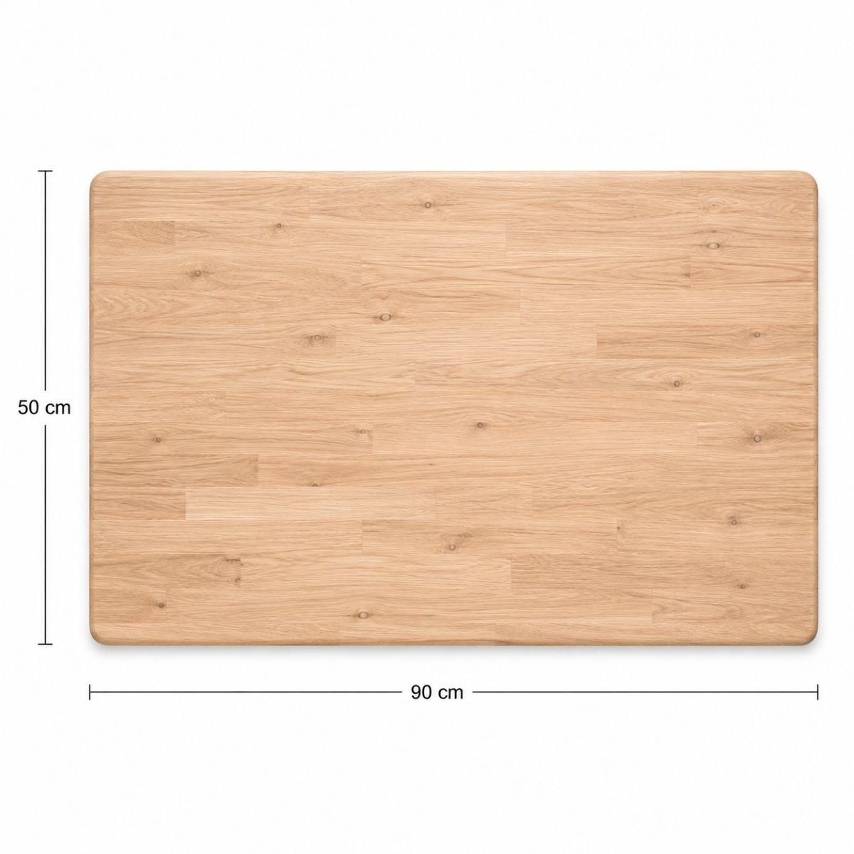 Odense ekstra klaff/endeplate 90x50 cm hvitoljet eik