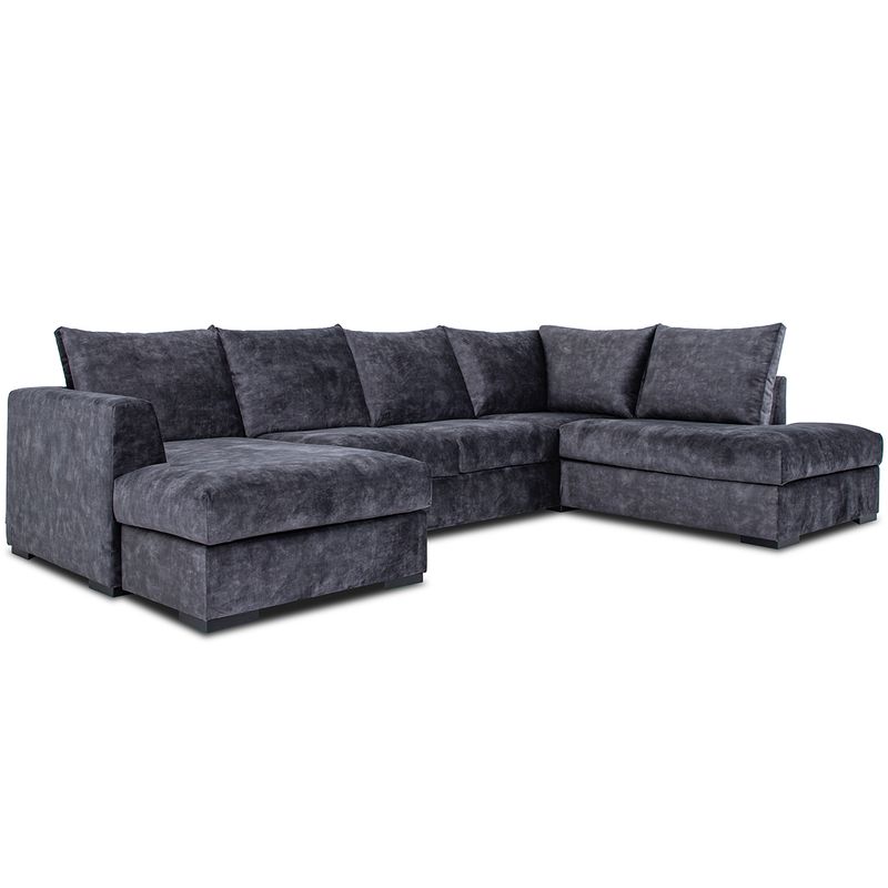 Chill U-sofa 330x215 cm - Adore Fuji velur