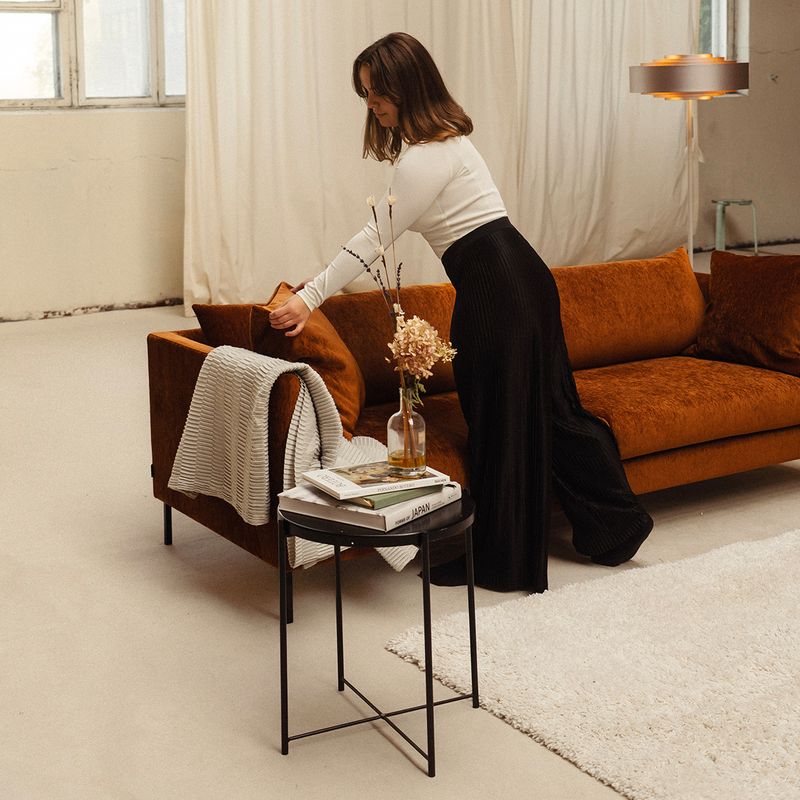 Amaya 3,5 seter sofa 232 cm med Fluff One | Loft tekstil