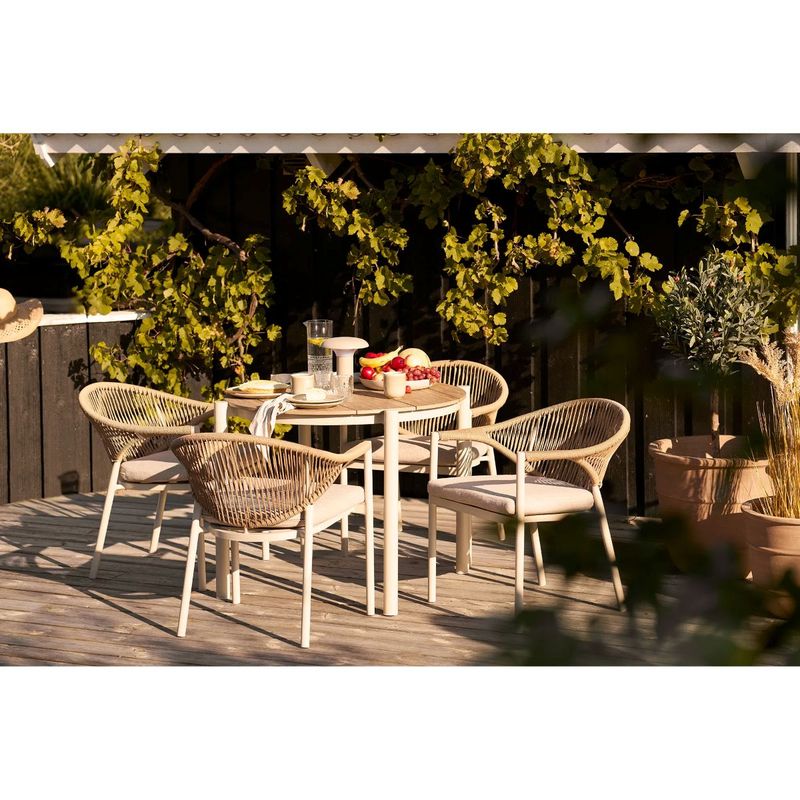 Abela Spisegruppe Rund - 4 Stoler | House Nordic