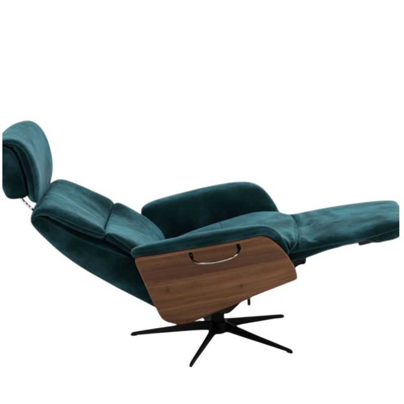 Five Recliner med integrert fothviler | Adore velur