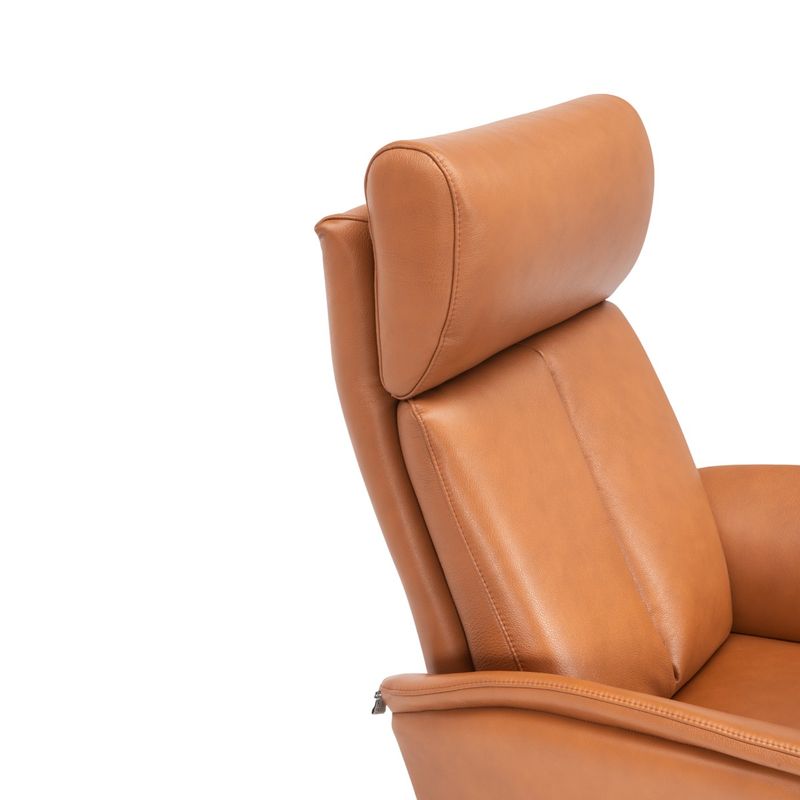 Comfort+ Recliner med integrert fothviler | Semianilin skinn