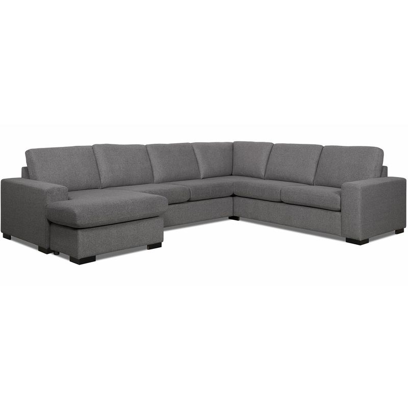 Manhattan hjørnesofa med sjeselong 320x250cm - Inari tekstil 