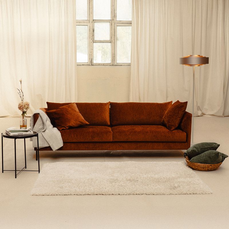 Amaya 3,5 seter sofa 232 cm med Fluff One | Loft tekstil