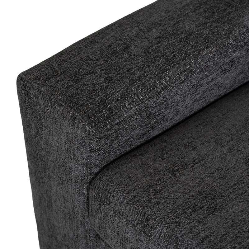 Vega 3-seter sjeselong sofa 220x132cm Raven tekstil