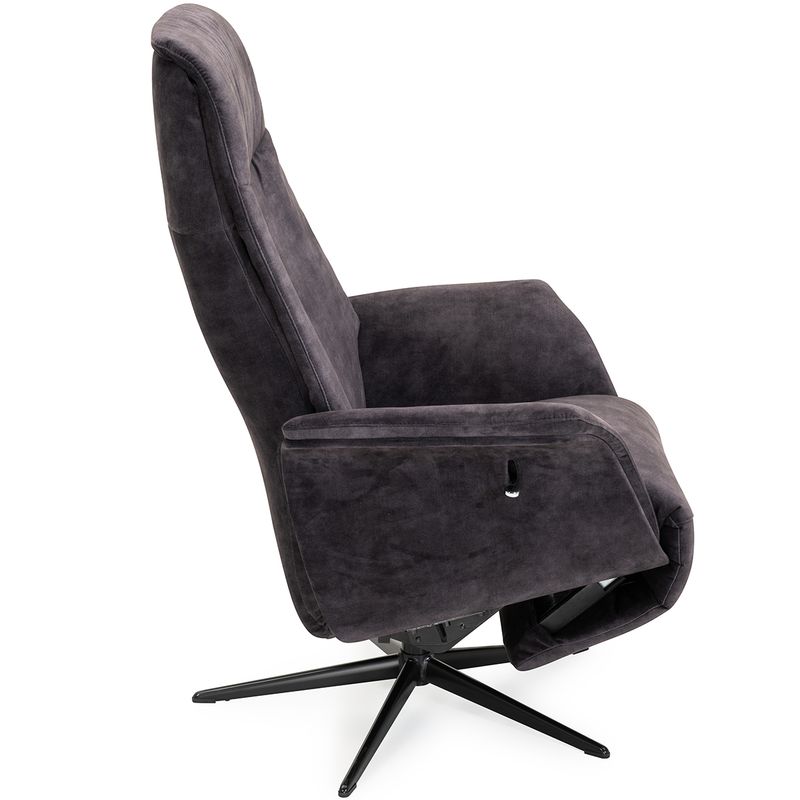 Seven Recliner med integrert fothviler | Adore velur
