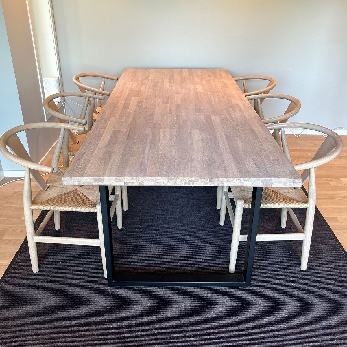 Otto Spisebord heltre massiv hvitoljet eik 220x100