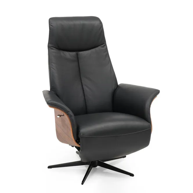 Hovedbilde Seven Recliner med integrert fothviler | Semianilin skinn