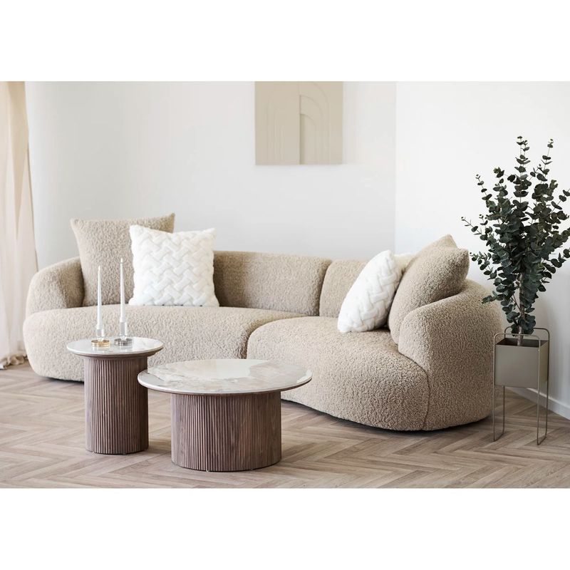 Dali sofa 4-seter - light brown 302 cm | House Nordic 
