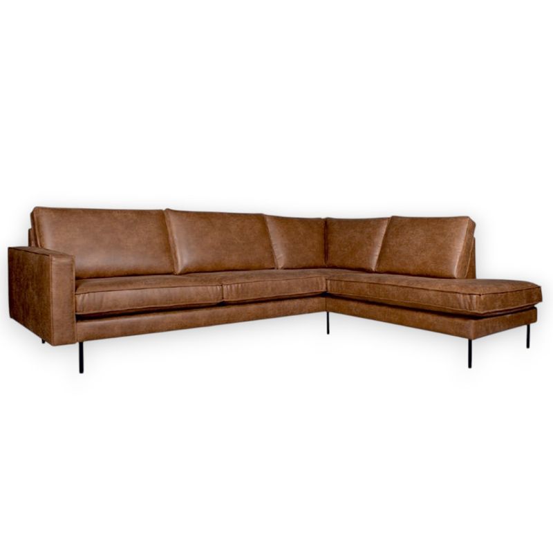 Austin hjørnesofa med åpen ende Colorado ECO skinnsofa 287x215cm