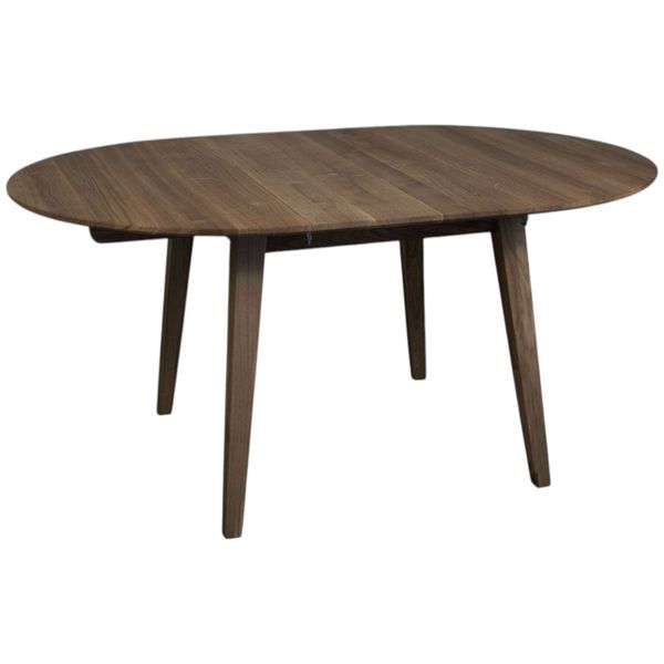 Hovedbilde Genova Spisebord Ø110-160 heltre massiv røkt eik ...