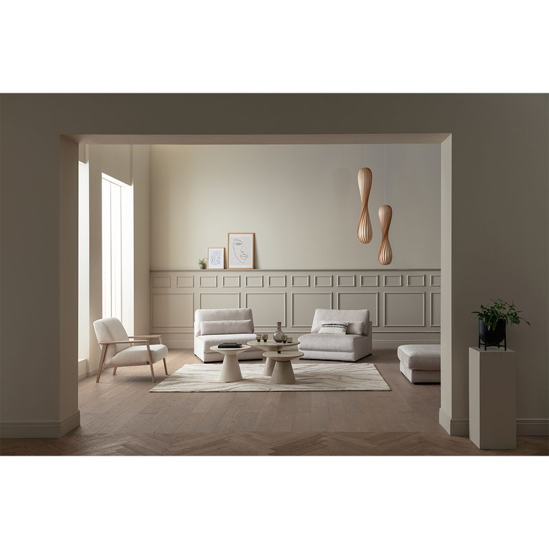 2389 Egholm Modulsofa åpen ende 336cm x 210cm velg Ribcord cordfløyel tekstil