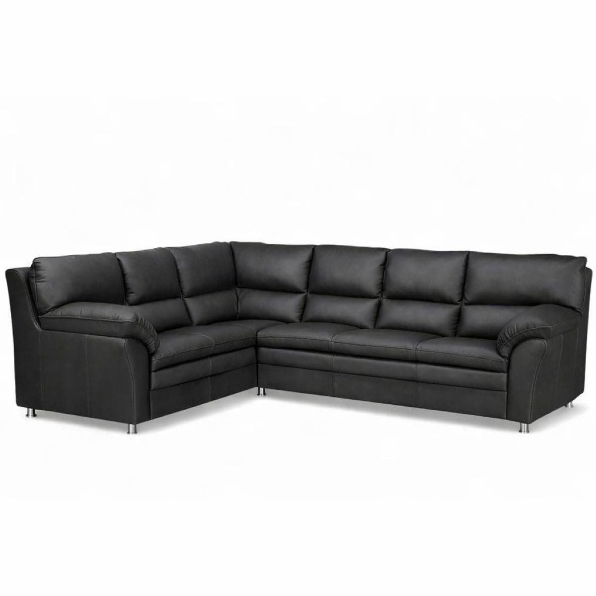 Palma Hjørnesofa i ekte skinn 281x226cm