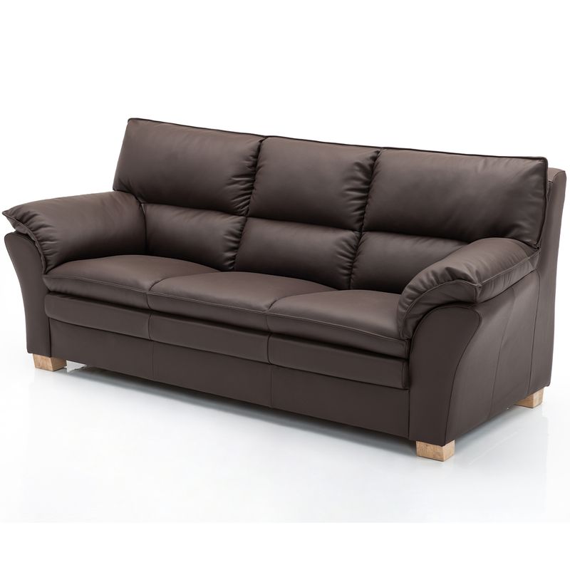 Palma 3 Seter Ekte Skinnsofa 215cm