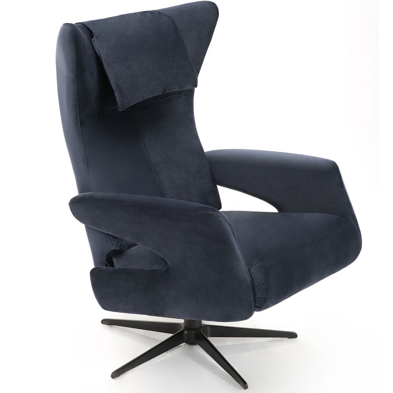 Six Recliner med integrert fothviler | Adore velur