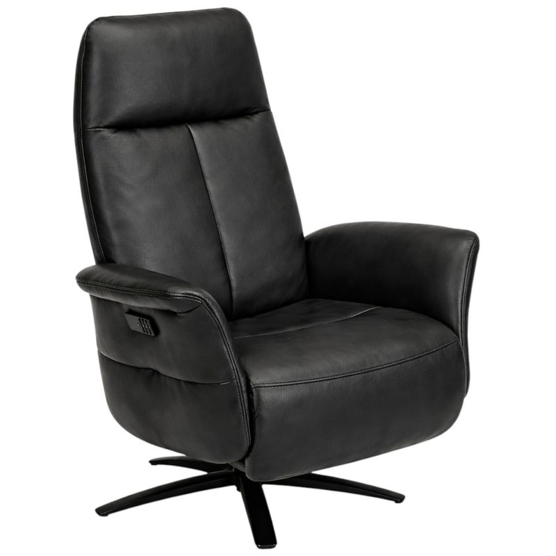 Bowie Recliner elektrisk med integrert fothviler | Semianilin skinn
