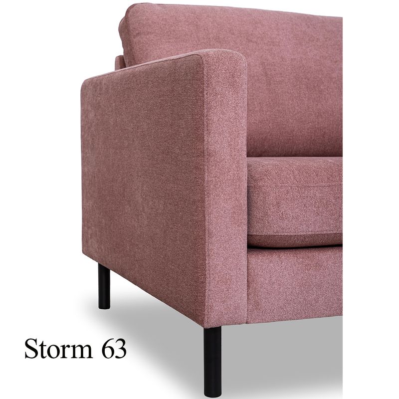 Luton 3 seter sofa 202cm Storm Tekstil