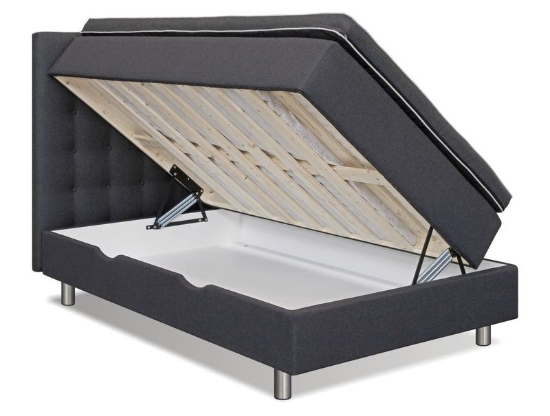 Arctic Box 120x200 Smartseng Pocket med oppbevaring velg Bilbao velur farge