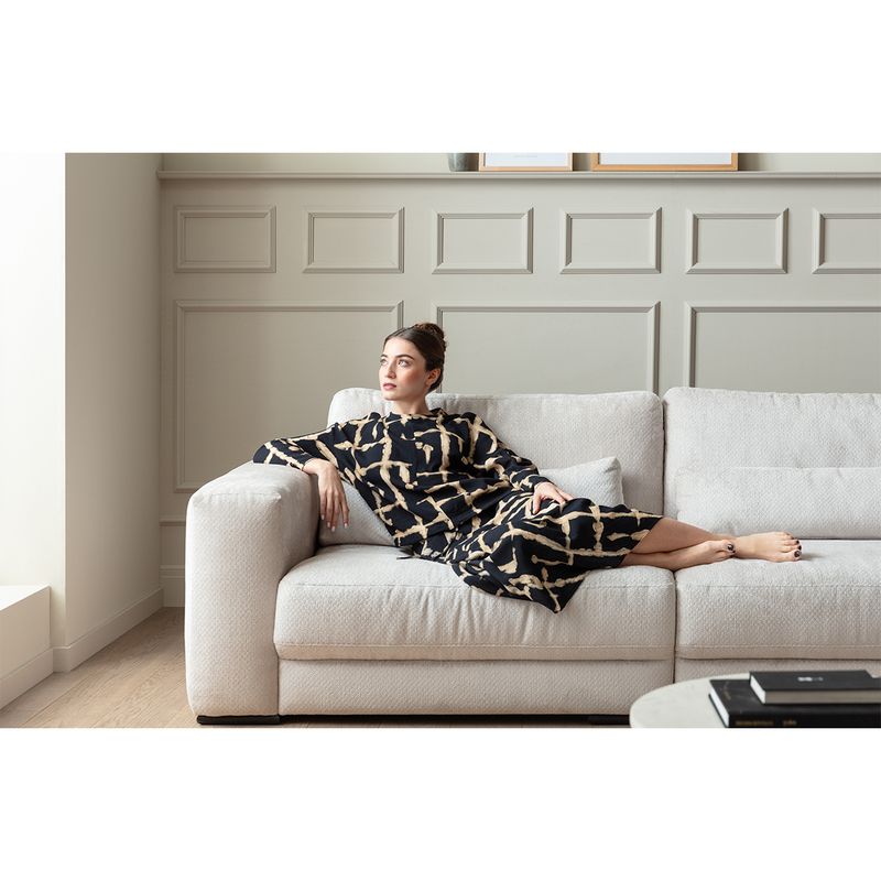 2389 Egholm Hjørnesofa åpen ende 336cm x 256cm modulbasert velg Ribcord cordfløyel tekstil
