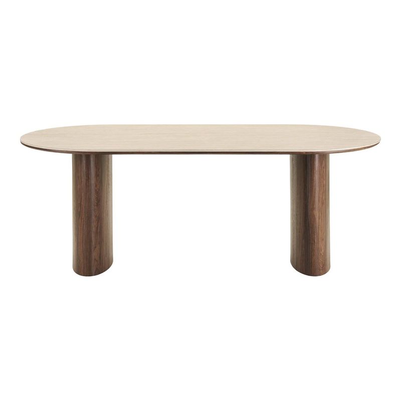 Delphi ovalt spisebord 210x100 cm - keramisk bordplate