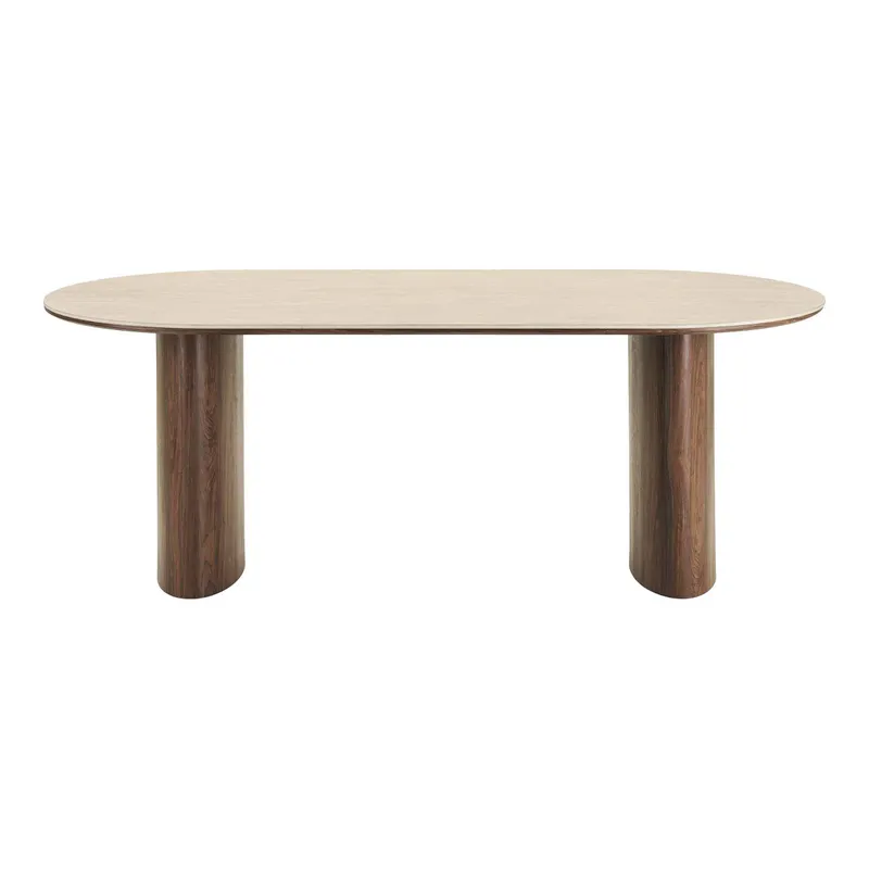 Delphi ovalt spisebord 210x100 cm - keramisk bordplate