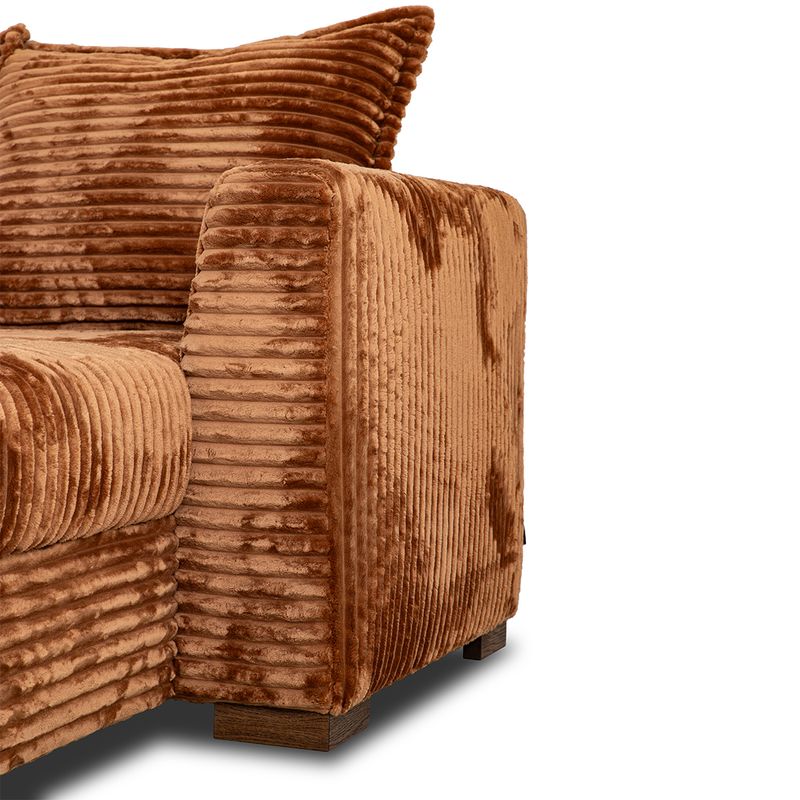 Minchi U-hjørnesofa 308 cm x 205 cm | Tilia cordfløyel tekstil