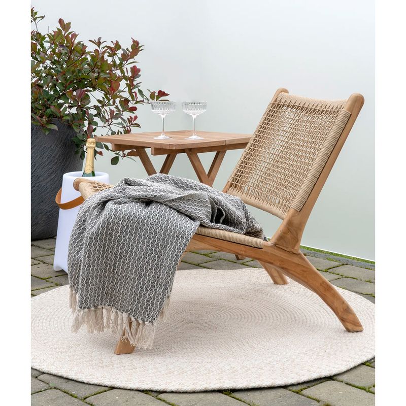 Bilbao Side Bord i Teak 50x50 | House Nordic