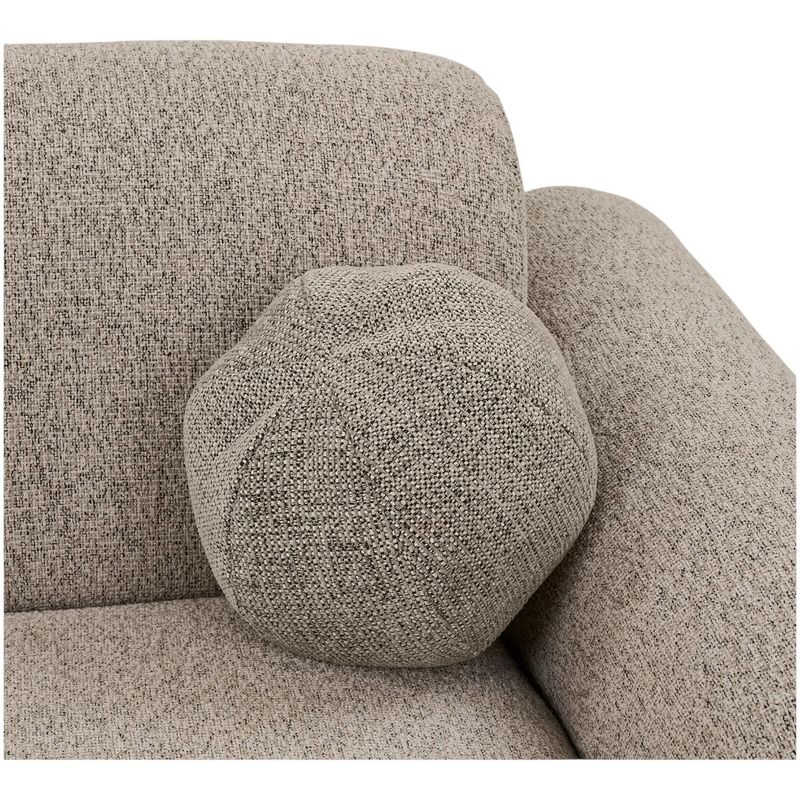 Clyde sofa 3-seter med sjeselong - stone grey | House Nordic 