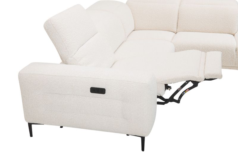 Avanti Lux hjørnesofa med elektrisk recliner og åpen ende 265X228cm