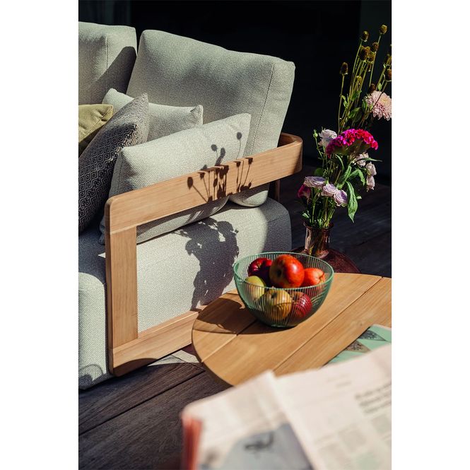 Hovedbilde Rafa 3-seter loungesofa ute - teak & Quick Dry