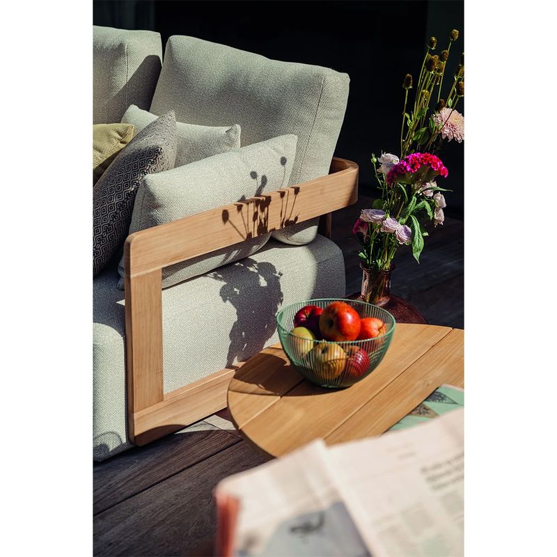 Rafa 3-seter loungesofa ute - teak & Quick Dry