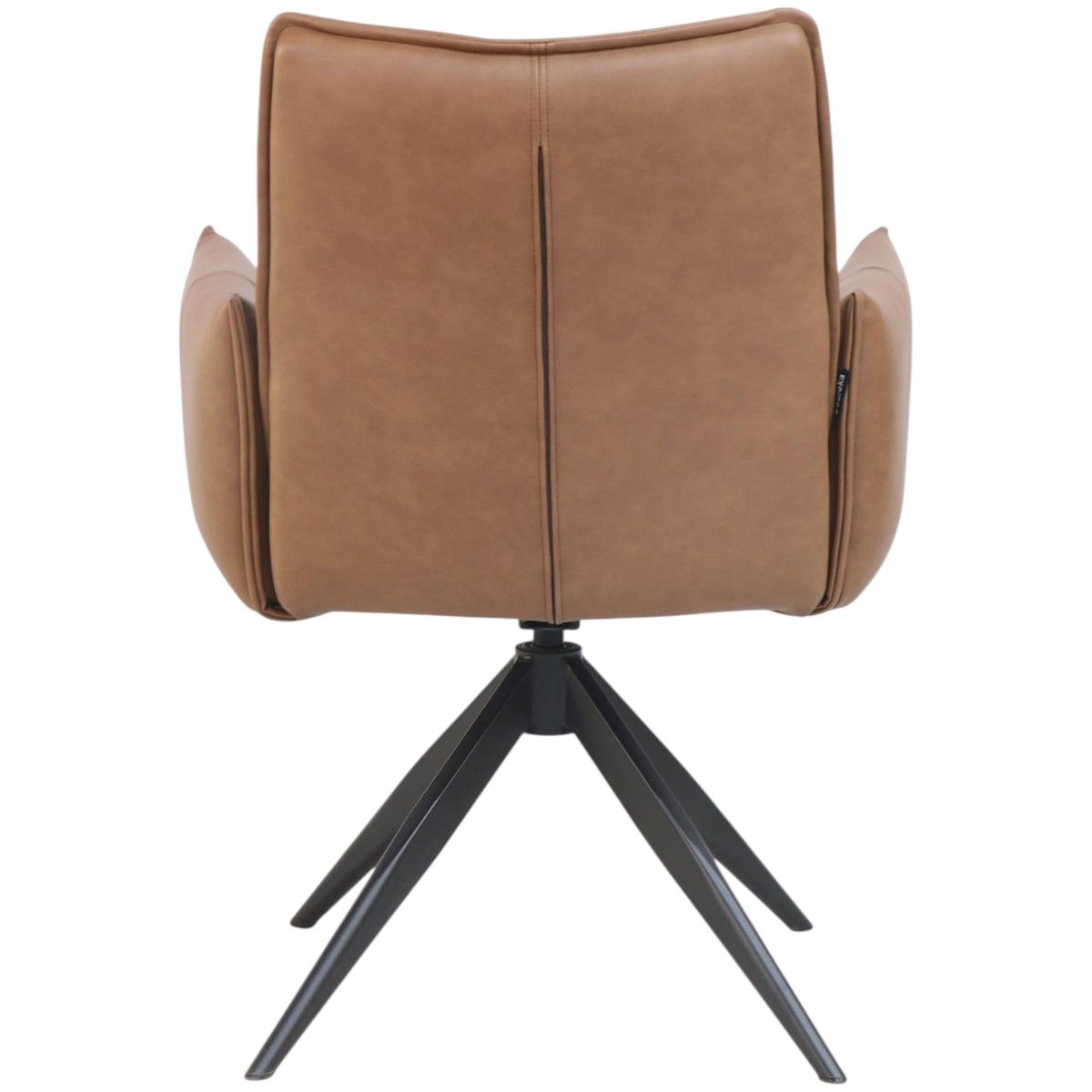 Katrine spisestol m/arm & sving - Coffee PU