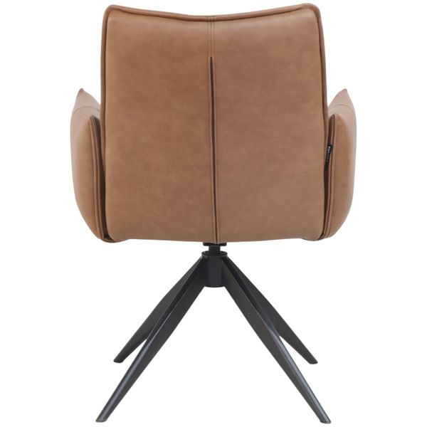 Hovedbilde Katrine spisestol m/arm & sving - Coffee PU