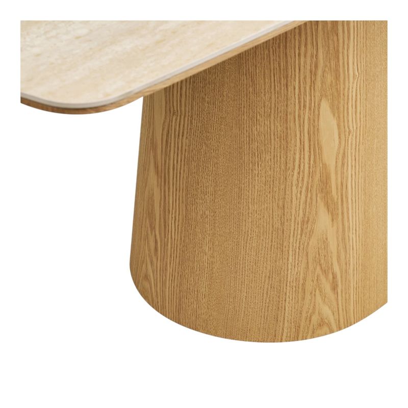 Noli spisebord 200x90 cm natural - keramisk bordplate med travertinlook